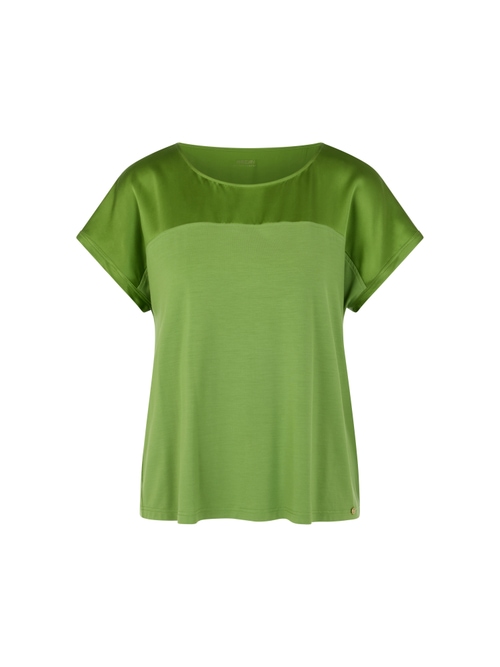 Marc Cain Women's Green Silk Jersey Shirt, 16 (N5)