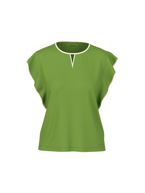 Marc Cain Women's Green Feminine Cotton Stretch Shirt, 10 (N2)
