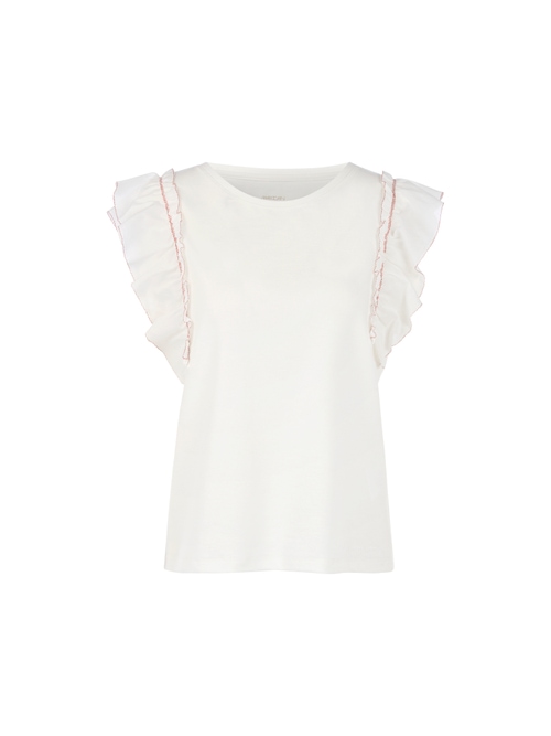 Marc Cain Women's White Feminine Stretch Cotton Shirt, 20 (N7)