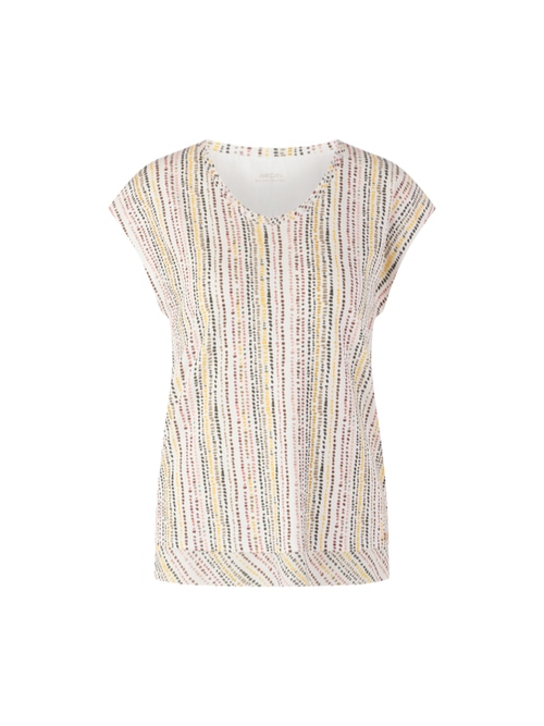 Marc Cain Women's Yellow Shirt With Polka Dot Print, 12 (N3)