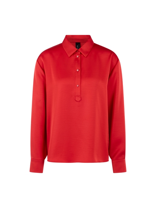 Marc Cain Women's Red Classic Style Blouse ‘Rethink Together’, 10 (N2)