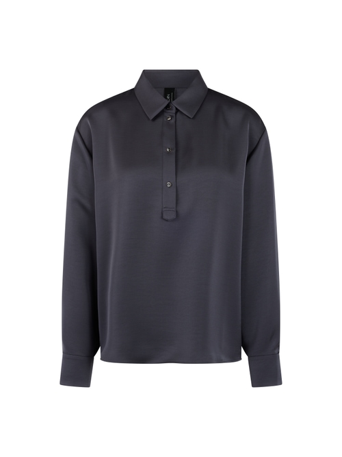 Marc Cain Women's Blue Classic Style Blouse ‘Rethink Together’, 10 (N2)
