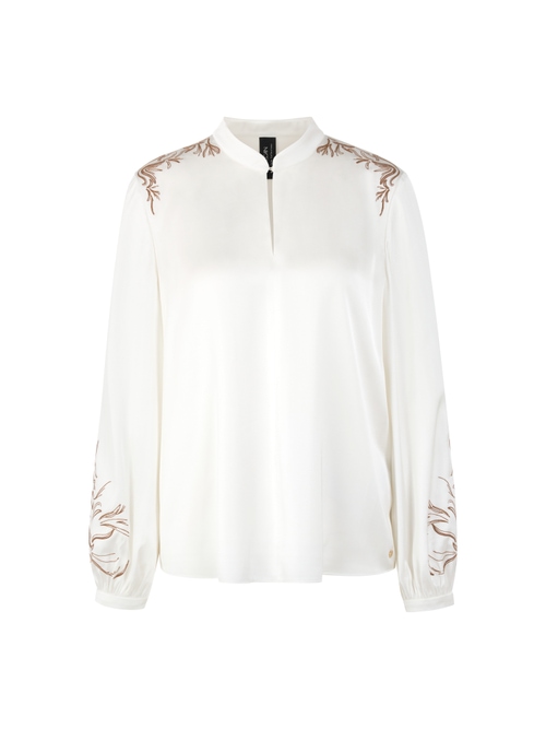 Marc Cain Women's White Viscose Blend Blouse, 8 (N1)