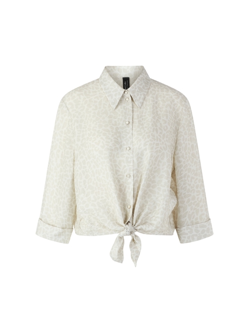 Marc Cain Women's White Blouse With Knot Detail, 18 (N6)
