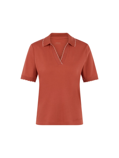 Marc Cain Women's Yellow V-Neck Polo Shirt, 20 (N7)