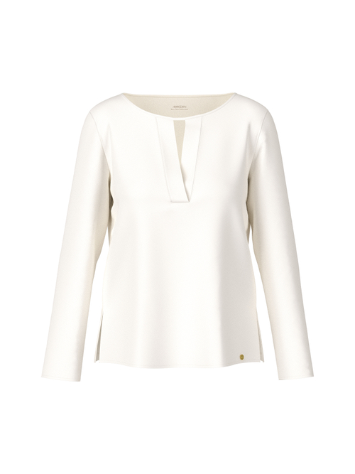 Marc Cain Women's White Silk Blouse Shirt, 14 (N4)