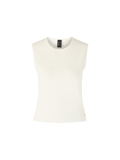 Marc Cain Women's White ‘Rethink Together’ Viscose Blend Top, 8 (N1)