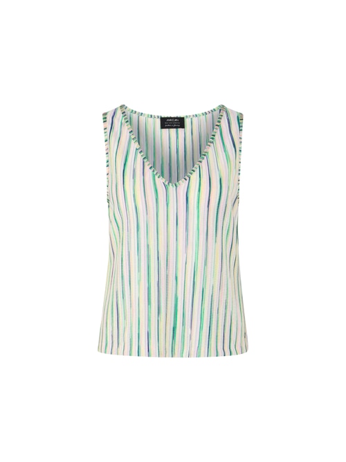 Marc Cain Women's Red ‘Knitted In Germany’ Striped Top, 10 (N2)