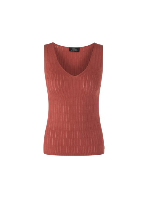 Marc Cain Women's Yellow Sleeveless Fine Knit Top, 10 (N2)