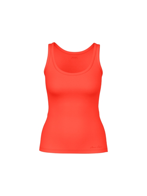 Marc Cain Women's Red Basic Cotton Stretch Top, 10 (N2)