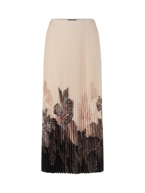 Marc Cain Women's Black ‘Rethink Together’ Pleated Midi Skirt, 20 (N7)
