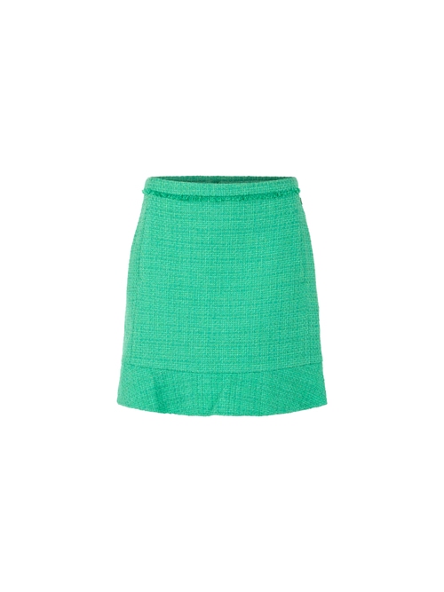 Marc Cain Women's Green Short Skirt With Flounce, 10 (N2)