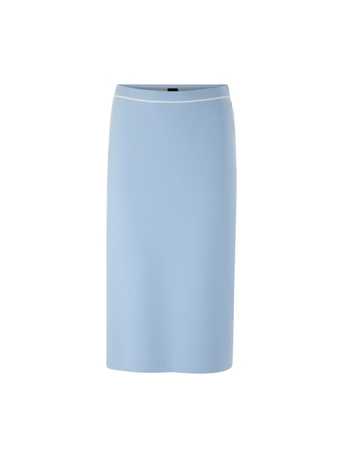 Marc Cain Women's Blue ‘Rethink Together’ Fine Knit Midi Skirt, 8 (N1)