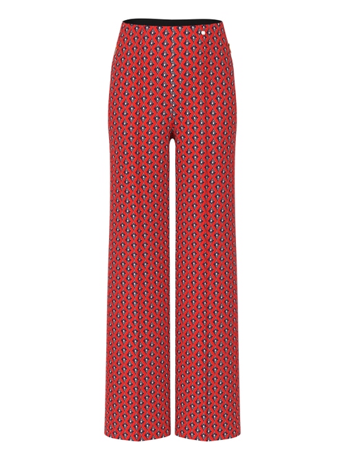 Marc Cain Women's Red Winder Pull-On Trousers With High Waist, 20 (N7)
