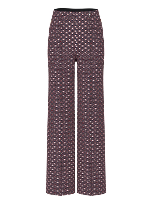 Marc Cain Women's Blue Winder Pull-On Trousers With High Waist, 20 (N7)