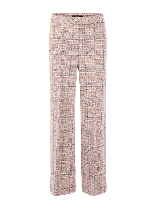Marc Cain Women's Brown Wukari Wide Fit, High Waist Trousers, 12 (N3)