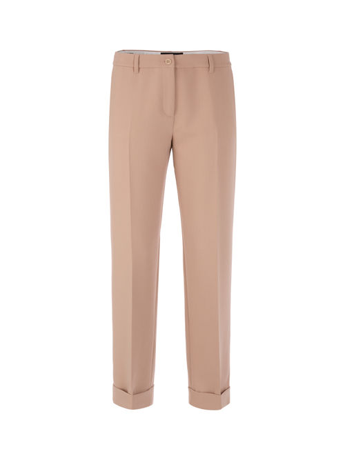 Marc Cain Women's Brown Fordon Feminine Fit Fabric Trousers, 14 (N4)
