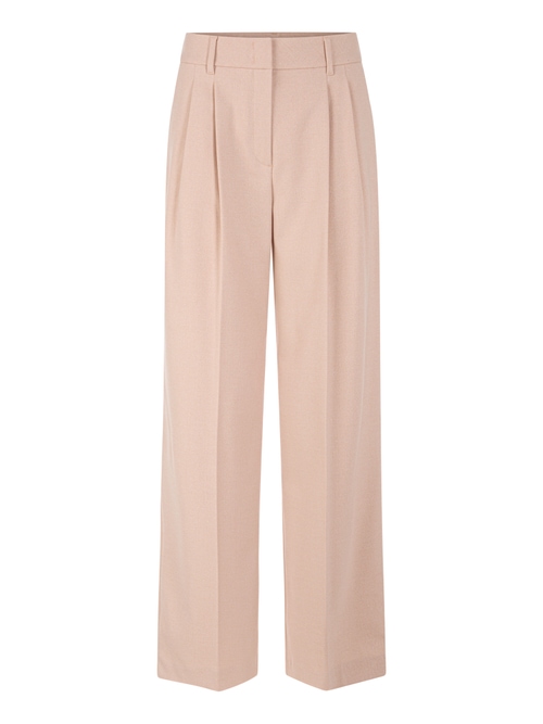 Marc Cain Women's Red Wichita Wide Fit Pleated Trousers, 18 (N6)