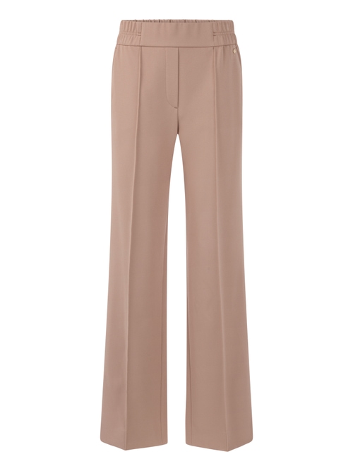 Marc Cain Women's Brown Wahsington Wide-Fit Pull-On Trousers, 12 (N3)