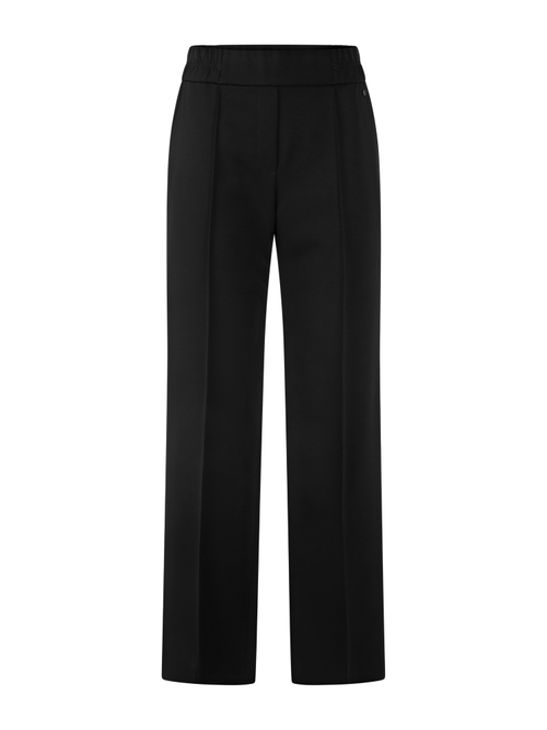 Marc Cain Women's Black Wahsington Wide-Fit Pull-On Trousers, 10 (N2)