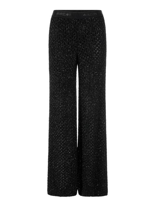 Marc Cain Women's Black Welkom Knitted In Germany Trousers, 10 (N2)