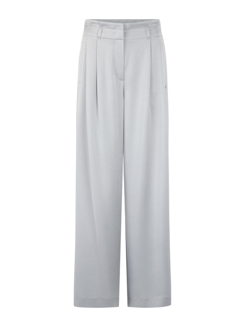 Marc Cain Women's Grey Wichtia Wide Fit Pleated Trousers, 20 (N7)