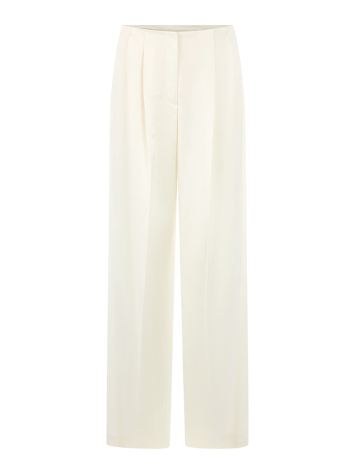 Marc Cain Women's White Wichita Wide Cut Trousers, 18 (N6)