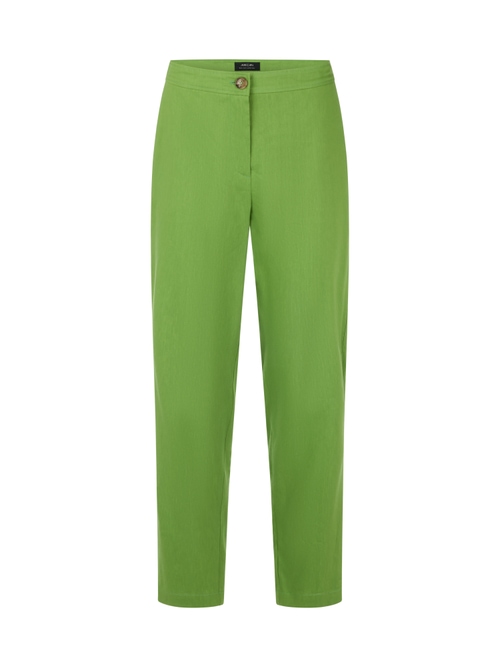 Marc Cain Women's Green Fordon Linen-Viscose Trousers, 14 (N4)