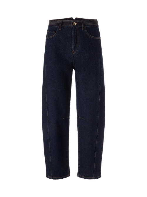 Marc Cain Women's Blue Ruma Jeans With Contrast Seams, 20 (N7)