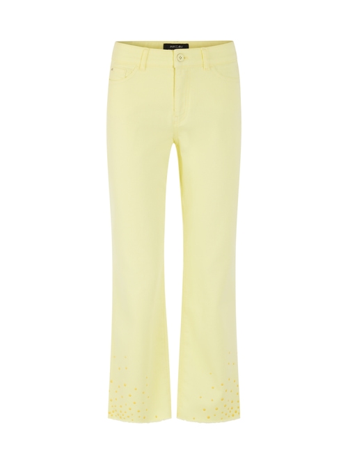 Marc Cain Women's Yellow Forli Jeans With Studs, 18 (N6)