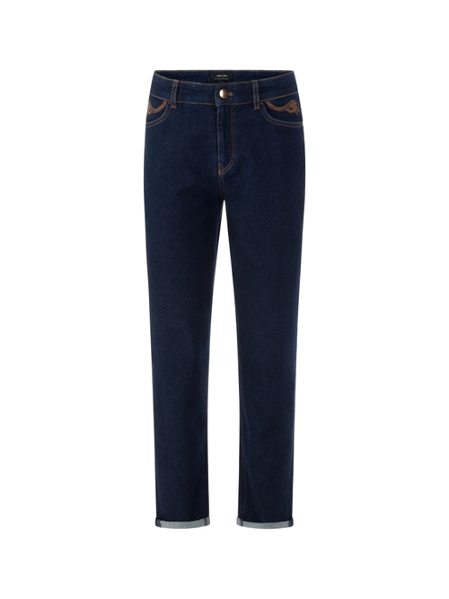 Marc Cain Women's Blue Riad Jeans With Paisley Embroidery, 14 (N4)