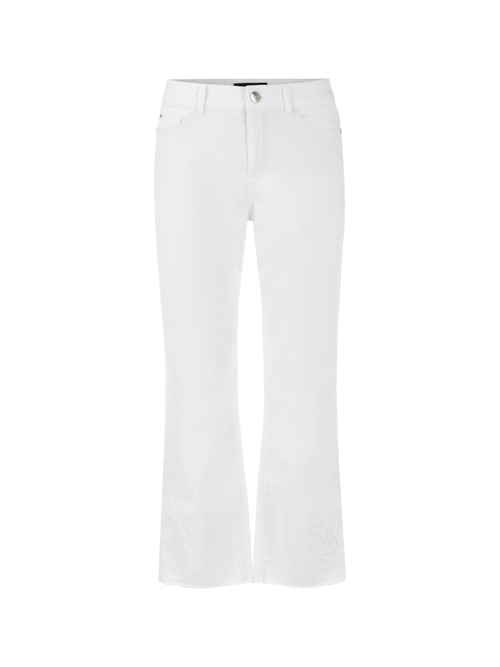 Marc Cain Women's White Forli ‘Rethink Together’ Jeans, 8 (N1)