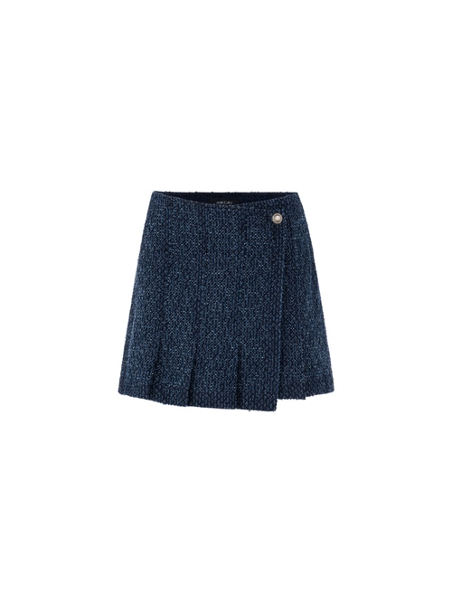Marc Cain Women's Blue Wrap Skirt-Style Shorts, 16 (N5)