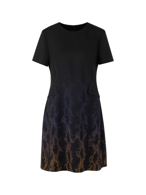 Marc Cain Women's Black Dress With Snake Print, 8 (N1)