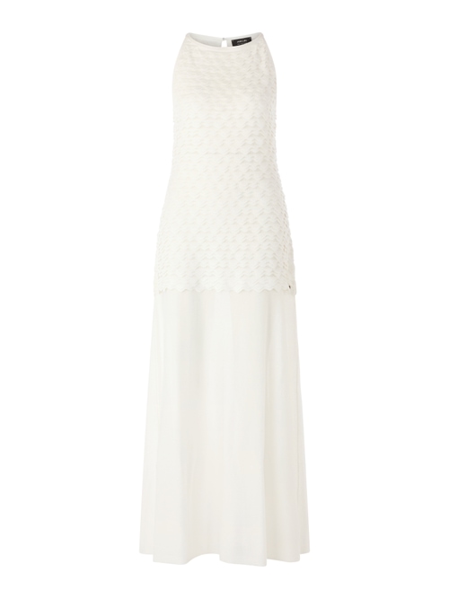 Marc Cain Women's White Viscose Maxi Knit Dress, 14 (N4)