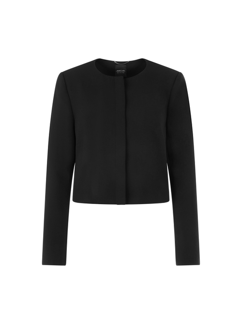 Marc Cain Women's Black Short Jacket With Shoulder Emphasis, 20 (N7)