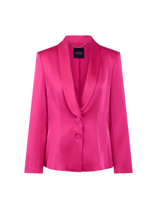 Marc Cain Women's Red Elegant Blazer With Cinched Waist, 12 (N3)