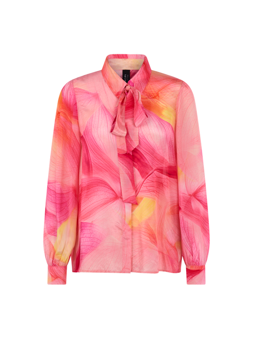 Marc Cain Women's Red Blouse With Calla Lily Print, 8 (N1)