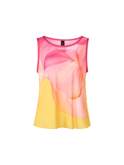 Marc Cain Women's Red “Rethink Together” Sleeveless Top, 14 (N4)