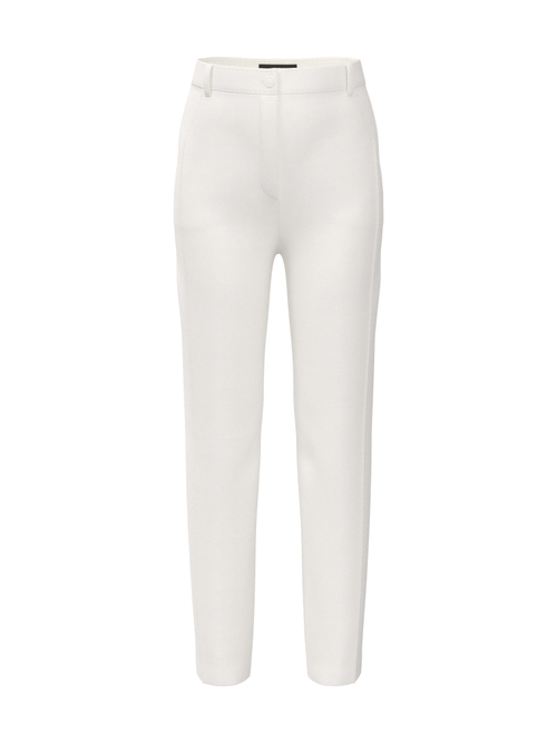Marc Cain Women's White Franca Trousers With High Waist, 18 (N6)