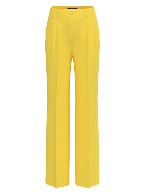 Marc Cain Women's Yellow Wasco Long Cut Trousers, 16 (N5)