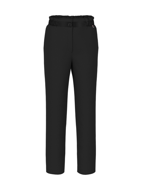 Marc Cain Women's Black Franca Pants With Paperbag Waistband, 18 (N6)