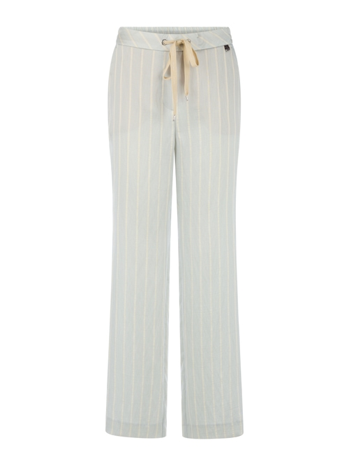 Marc Cain Women's Blue Washington Trousers In Striped Design, 18 (N6)