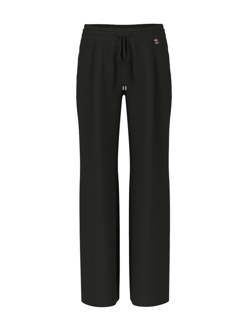 Marc Cain Women's Black Wide Wedi Pull-On Pants, 12 (N3)
