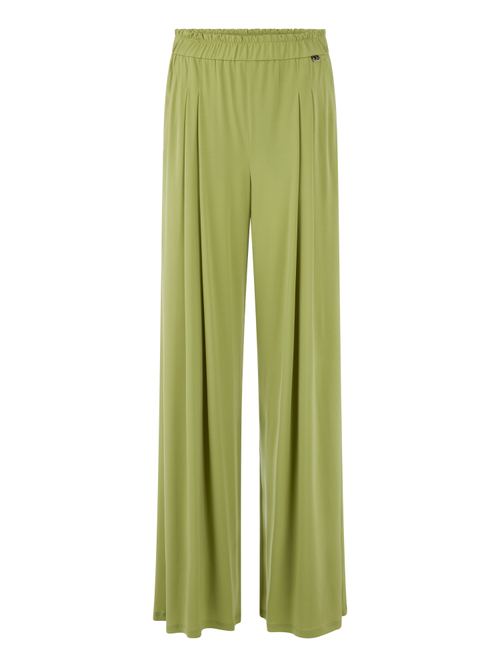 Marc Cain Women's Green Winnipeg High-Waist Trousers, 14 (N4)