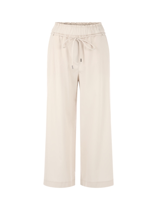 Marc Cain Women's White Willmar Wide Fit Pull-On Trousers, 14 (N4)