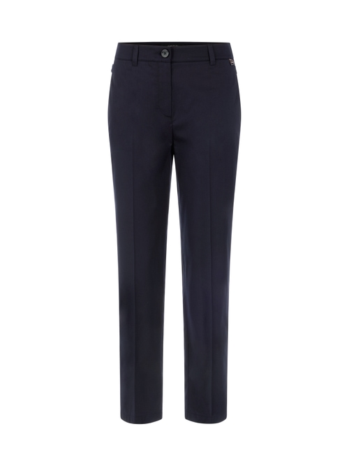 Marc Cain Women's Blue Fordon Cotton Blend Trousers, 14 (N4)