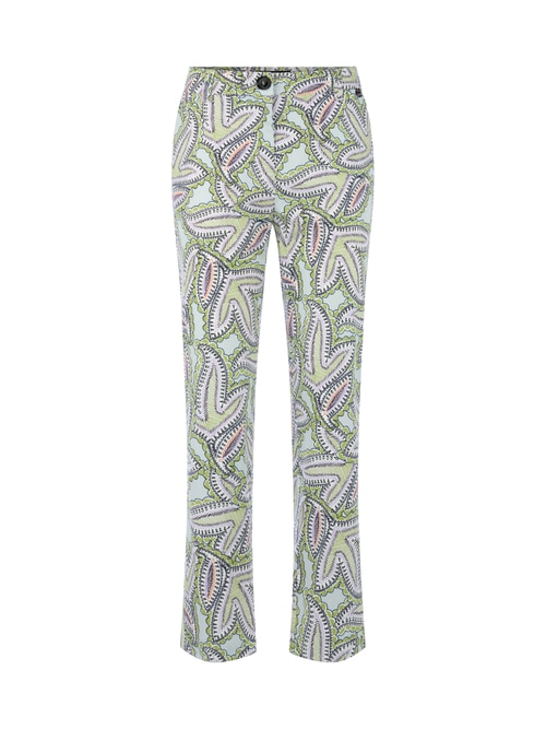Marc Cain Women's Blue Franca Paisley Print Trousers, 18 (N6)