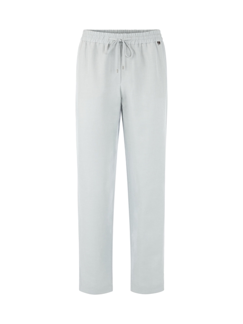 Marc Cain Women's Blue Rhodos Viscose-Linen Jogging Trousers, 14 (N4)