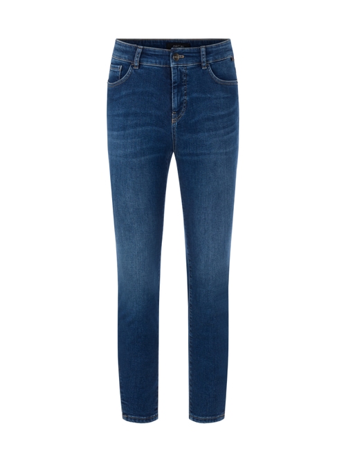 Marc Cain Women's Blue Silvi Slim Fit Jeans With Low Waist, 14 (N4)